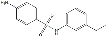 4-amino-N-(3-ethylphenyl)benzenesulfonamide Struktur