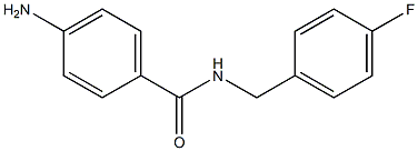 4-amino-N-(4-fluorobenzyl)benzamide Struktur