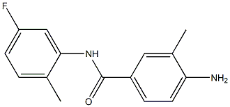 4-amino-N-(5-fluoro-2-methylphenyl)-3-methylbenzamide Struktur