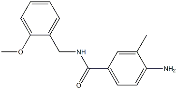 4-amino-N-[(2-methoxyphenyl)methyl]-3-methylbenzamide Struktur