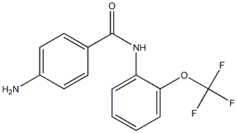 4-amino-N-[2-(trifluoromethoxy)phenyl]benzamide Struktur