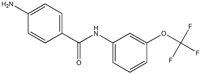 4-amino-N-[3-(trifluoromethoxy)phenyl]benzamide Struktur