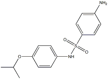 4-amino-N-[4-(propan-2-yloxy)phenyl]benzene-1-sulfonamide Struktur