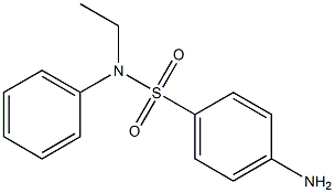 4-amino-N-ethyl-N-phenylbenzene-1-sulfonamide Struktur