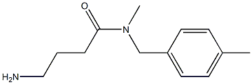 4-amino-N-methyl-N-[(4-methylphenyl)methyl]butanamide Struktur