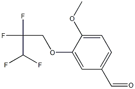 4-methoxy-3-(2,2,3,3-tetrafluoropropoxy)benzaldehyde Struktur