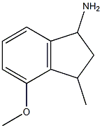 4-methoxy-3-methyl-2,3-dihydro-1H-inden-1-amine Struktur