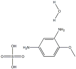 4-methoxybenzene-1,3-diamine sulfuric acid hydrate Struktur