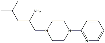 4-methyl-1-[4-(pyridin-2-yl)piperazin-1-yl]pentan-2-amine Struktur