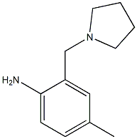 4-methyl-2-(pyrrolidin-1-ylmethyl)aniline Struktur