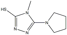 4-methyl-5-pyrrolidin-1-yl-4H-1,2,4-triazole-3-thiol Struktur