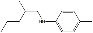 4-methyl-N-(2-methylpentyl)aniline Struktur