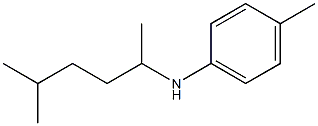 4-methyl-N-(5-methylhexan-2-yl)aniline Struktur