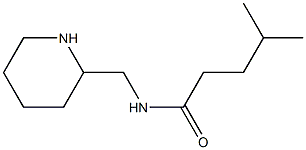 4-methyl-N-(piperidin-2-ylmethyl)pentanamide Struktur