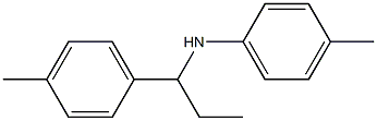 4-methyl-N-[1-(4-methylphenyl)propyl]aniline Struktur