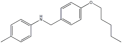 4-methyl-N-{[4-(pentyloxy)phenyl]methyl}aniline Struktur