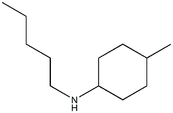 4-methyl-N-pentylcyclohexan-1-amine Struktur