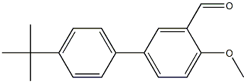 4'-tert-butyl-4-methoxy-1,1'-biphenyl-3-carbaldehyde Struktur