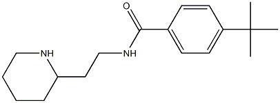 4-tert-butyl-N-[2-(piperidin-2-yl)ethyl]benzamide Struktur