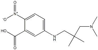 5-({2-[(dimethylamino)methyl]-2-methylpropyl}amino)-2-nitrobenzoic acid Struktur