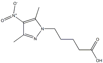 5-(3,5-dimethyl-4-nitro-1H-pyrazol-1-yl)pentanoic acid Struktur