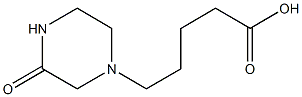 5-(3-oxopiperazin-1-yl)pentanoic acid Struktur