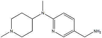 5-(aminomethyl)-N-methyl-N-(1-methylpiperidin-4-yl)pyridin-2-amine Struktur