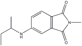 5-(butan-2-ylamino)-2-methyl-2,3-dihydro-1H-isoindole-1,3-dione Struktur