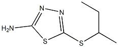 5-(butan-2-ylsulfanyl)-1,3,4-thiadiazol-2-amine Struktur