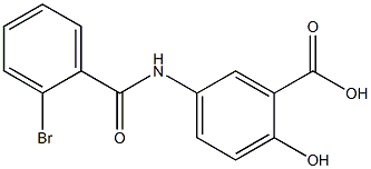 5-[(2-bromobenzoyl)amino]-2-hydroxybenzoic acid Struktur