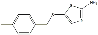 5-[(4-methylbenzyl)thio]-1,3-thiazol-2-amine Struktur