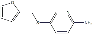 5-[(furan-2-ylmethyl)sulfanyl]pyridin-2-amine Struktur