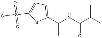 5-[1-(isobutyrylamino)ethyl]thiophene-2-sulfonyl chloride Struktur