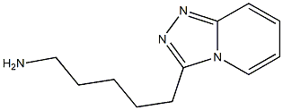 5-[1,2,4]triazolo[4,3-a]pyridin-3-ylpentan-1-amine Struktur