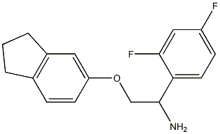 5-[2-amino-2-(2,4-difluorophenyl)ethoxy]-2,3-dihydro-1H-indene Struktur