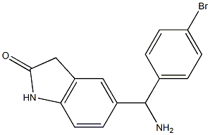 5-[amino(4-bromophenyl)methyl]-2,3-dihydro-1H-indol-2-one Struktur