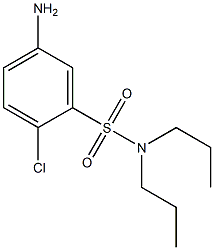 5-amino-2-chloro-N,N-dipropylbenzene-1-sulfonamide Struktur