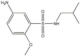 5-amino-2-methoxy-N-(2-methylpropyl)benzene-1-sulfonamide Struktur