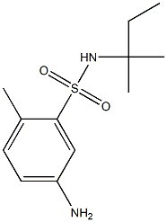 5-amino-2-methyl-N-(2-methylbutan-2-yl)benzene-1-sulfonamide Struktur