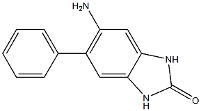 5-amino-6-phenyl-1,3-dihydro-2H-benzimidazol-2-one Struktur