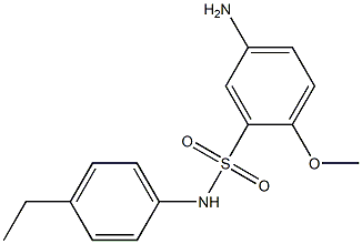 5-amino-N-(4-ethylphenyl)-2-methoxybenzene-1-sulfonamide Struktur