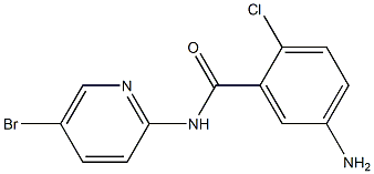 5-amino-N-(5-bromopyridin-2-yl)-2-chlorobenzamide Struktur