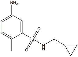 5-amino-N-(cyclopropylmethyl)-2-methylbenzene-1-sulfonamide Struktur