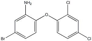 5-bromo-2-(2,4-dichlorophenoxy)aniline Struktur