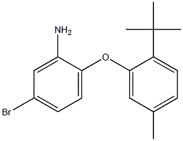 5-bromo-2-(2-tert-butyl-5-methylphenoxy)aniline Struktur