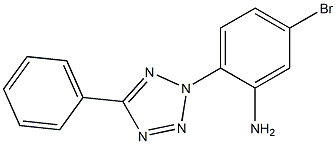 5-bromo-2-(5-phenyl-2H-1,2,3,4-tetrazol-2-yl)aniline Struktur