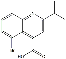 5-bromo-2-(propan-2-yl)quinoline-4-carboxylic acid Struktur