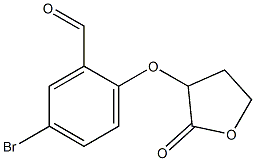 5-bromo-2-[(2-oxooxolan-3-yl)oxy]benzaldehyde Struktur