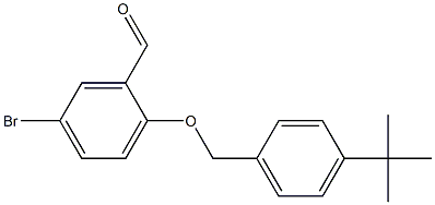 5-bromo-2-[(4-tert-butylphenyl)methoxy]benzaldehyde Struktur