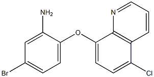 5-bromo-2-[(5-chloroquinolin-8-yl)oxy]aniline Struktur